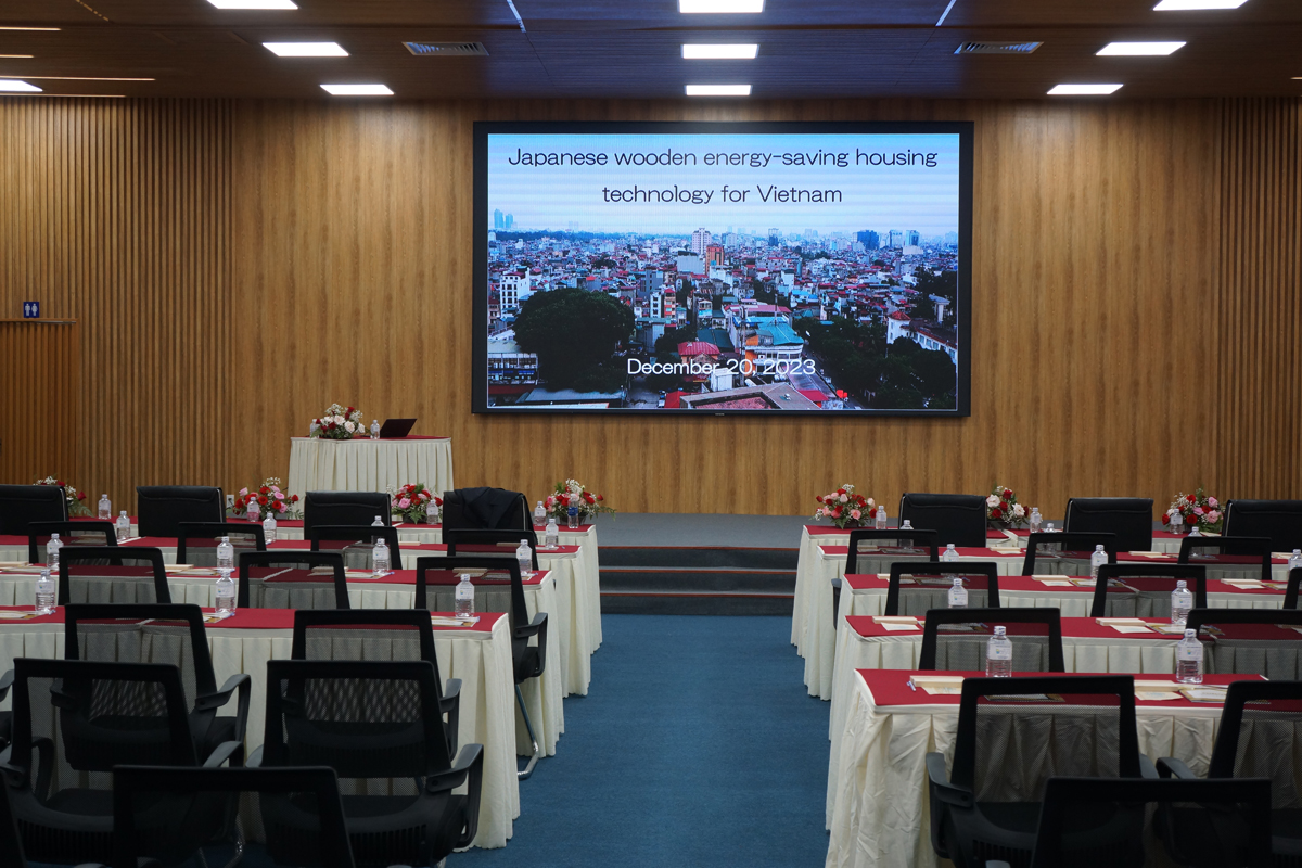 Japanese wooden energysaving housingtechnology for Vietnam 2023